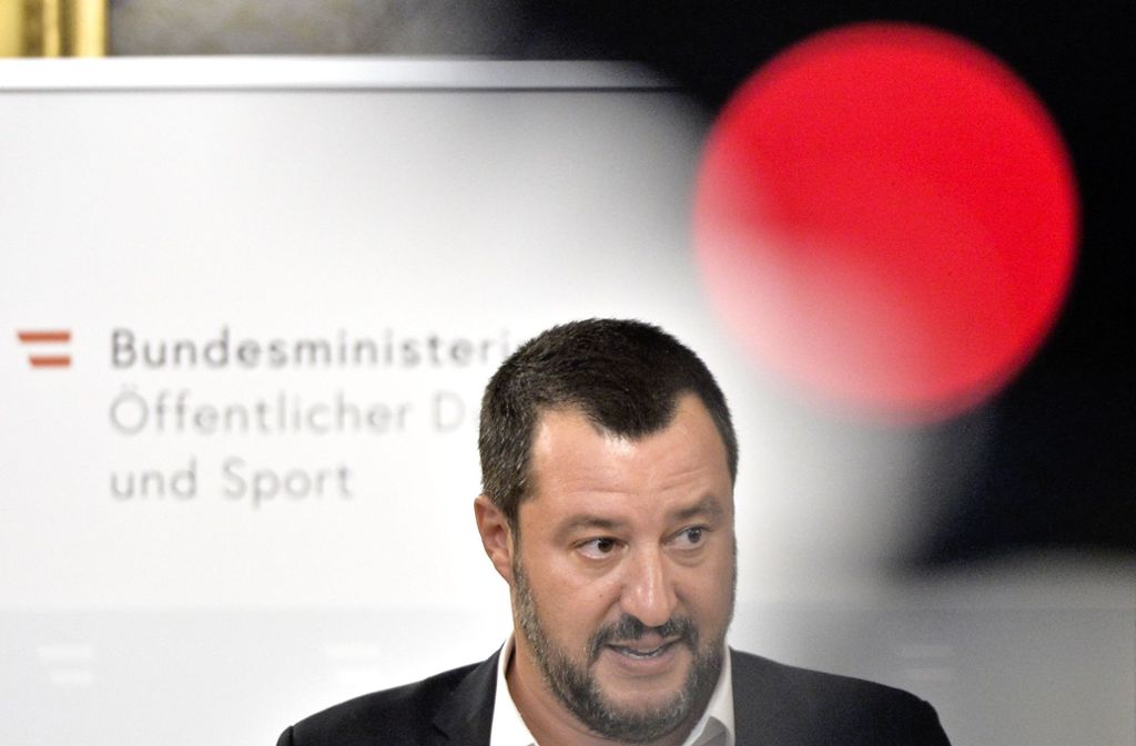 Matteo Salvini, kürzlich bei einer Pressekonferenz in Wien Foto: APA