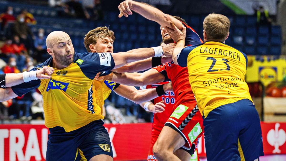  Mit einem aktuellen und einem künftigen Spieler des TVB Stuttgart geht die schwedische Nationalmannschaft ins Halbfinale gegen Frankreich. Ex-Weltklassespieler Magnus Andersson traut dem Team 20 Jahre nach dem letzten EM-Triumph den Titel zu. 
