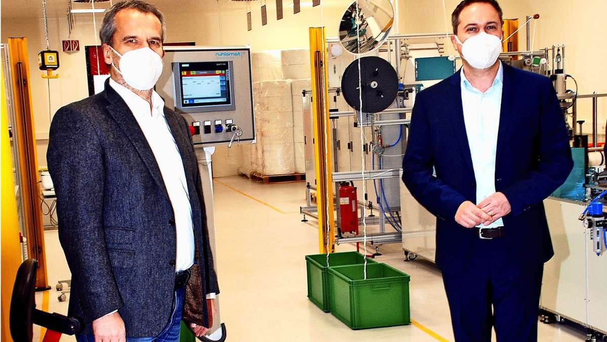 Firma  Gehring aus Ostfildern: Maschinenbau-Unternehmen will Produktion von FFP2-Masken ausbauen