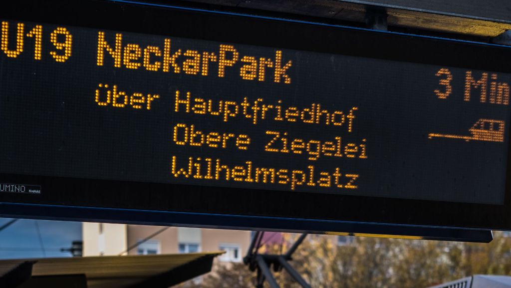 Stuttgarter Straßenbahnen: Darum muss die Linie U 19 eine Zwangspause einlegen