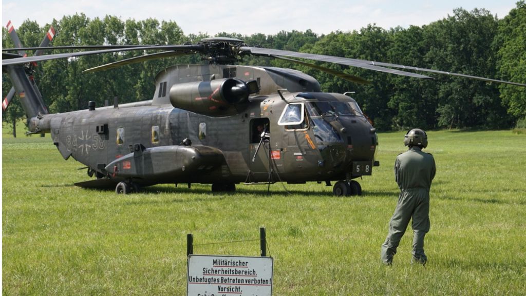 Sicherheitslandung im Kreis Göppingen: Deshalb musste ein Bundeswehr-Helikopter in Schlierbach landen