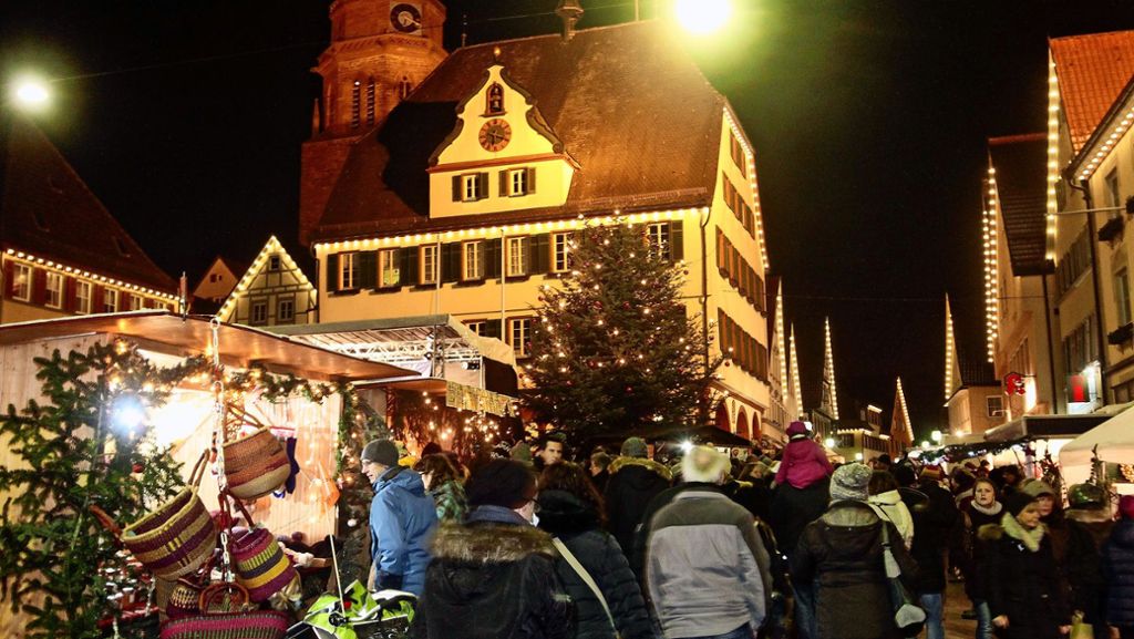 Weihnachtsmarkt in Weil der Stadt: Der Neue ist startklar