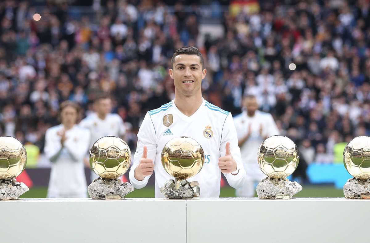Fünfmal gewinnt der Portugiese Cristiano Ronaldo – 2017 zum vorerst letzten Mal.