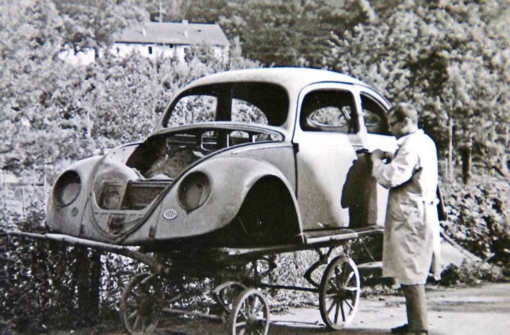 Dieter Gartner erwarb diesen Käfer, Baujahr 1949, für 30 Mark zum Ausschlachten.