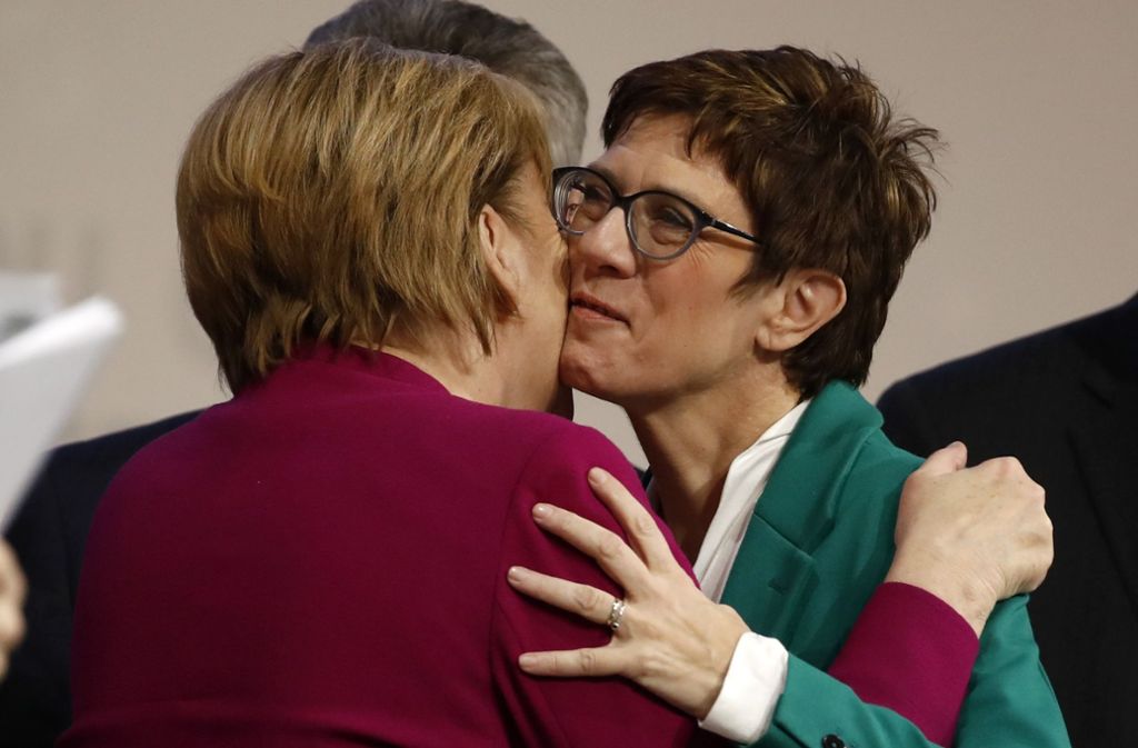 Annegret Kamp-Karrenbauer hat am Wochenende ihre Position gefestigt. Foto: AFP