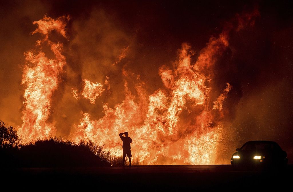 In Kalifornien wüten mehrere große Feuer. Foto: AP