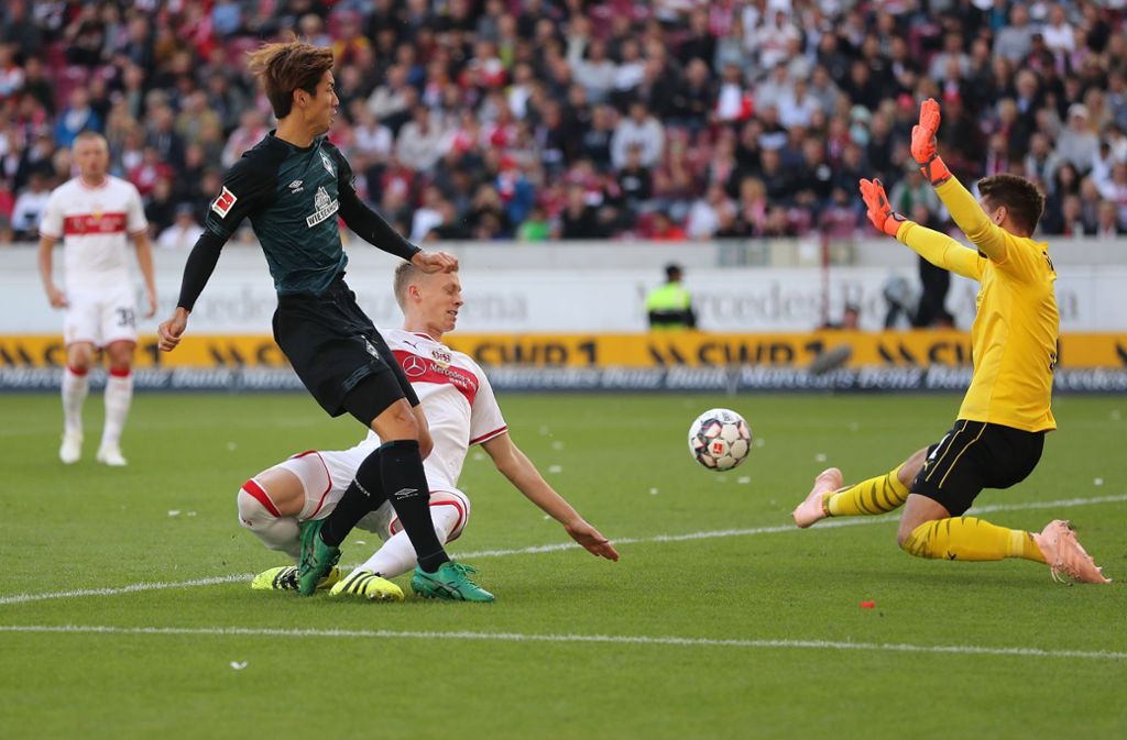 Bremen dominierte in der ersten Hälfte die Partie.