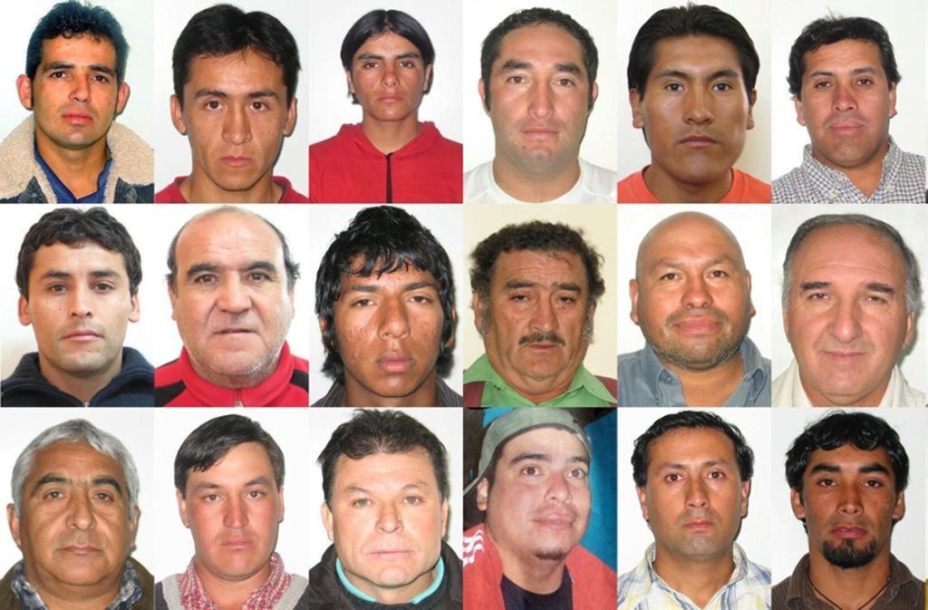 August 2010: In einer Mine in der Atacama-Wüste in Chile rund 800 Kilometer nördlich der Hauptstadt Santiago werden 33 Bergleute in 700 Metern Tiefe verschüttet. Die Kumpel konnten sich in einen Schutzraum retten, wo sie überlebten