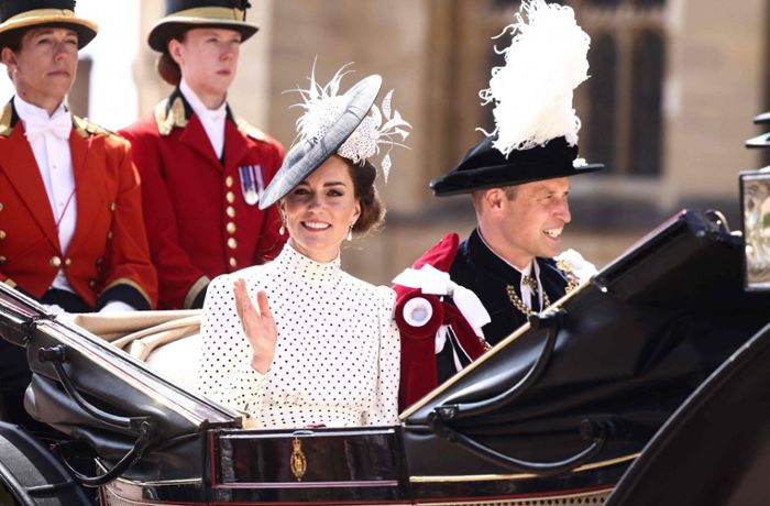 Prinzessin Kate beim Garter Day: Ihr Kleid ist eine Hommage an Dianas 80er-Looks