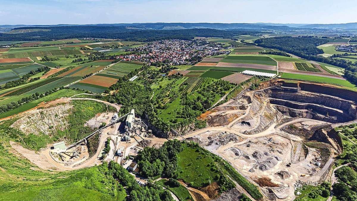 Streitthema  in Marbach: Grünes Licht für  größeren Steinbruch in Sicht