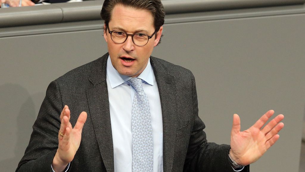 Luftreinhaltung in Stuttgart: Bundesverkehrsminister Scheuer warnt vor Fahrverbot