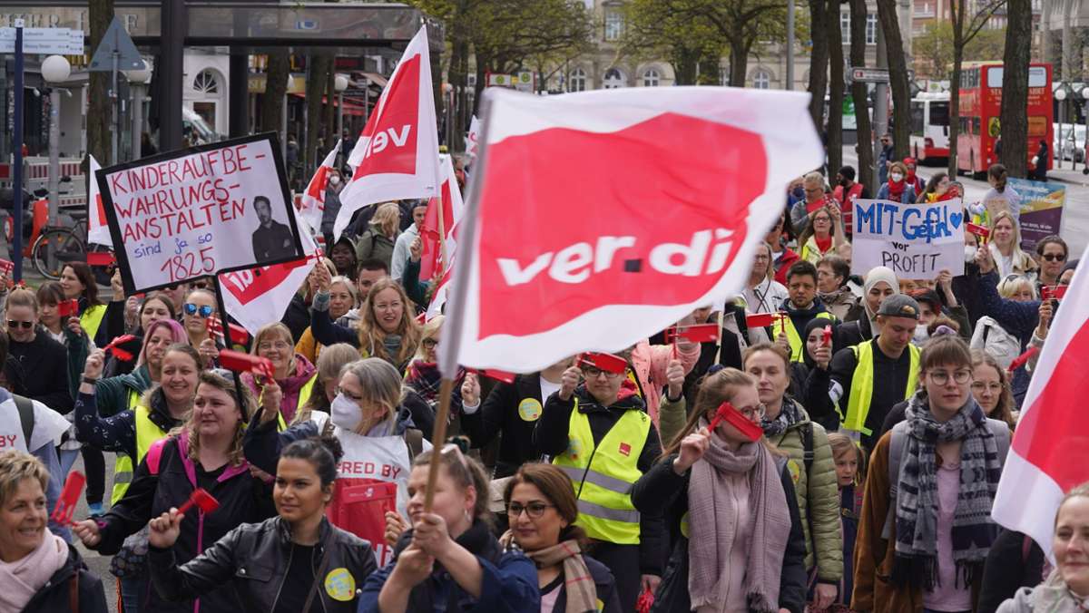 Streik in Baden-Württemberg: Hunderte kommunale Kitas bleiben geschlossen