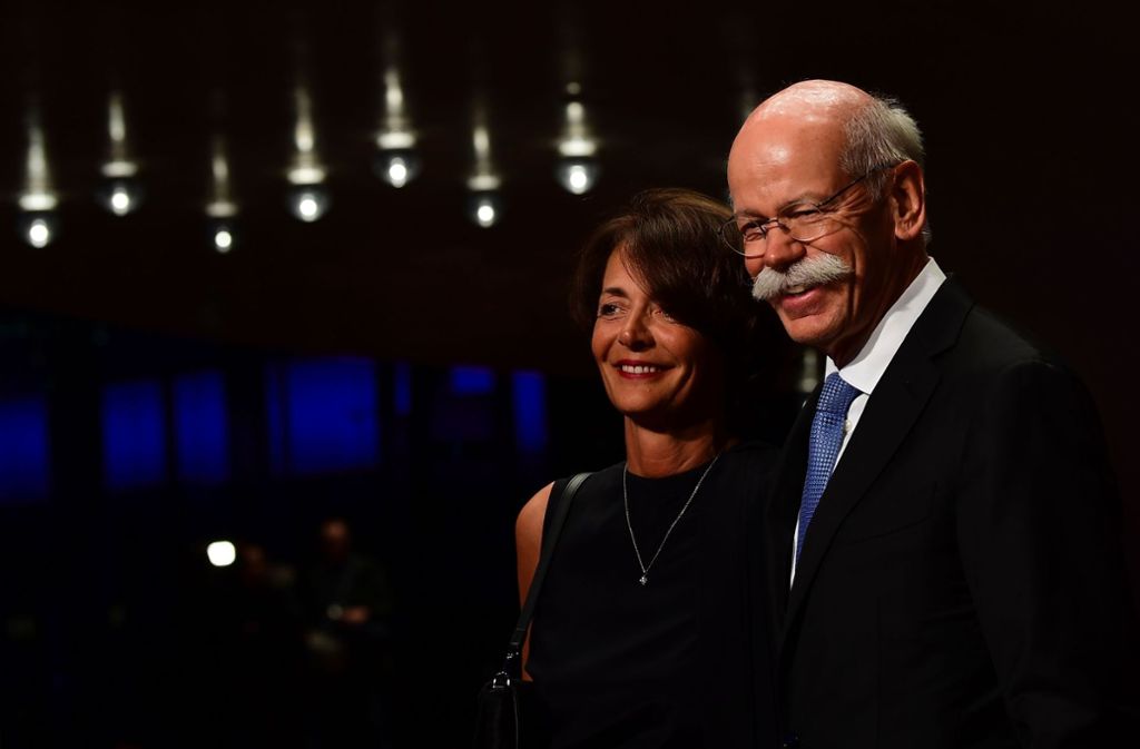 Dieter Zetsche, Vorstandsvorsitzender der Daimler AG, mit seiner Frau Anne.