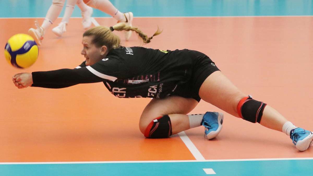 Volleyball Zweite Liga Pro: Blaubärin Nadine Himmelhan haut so leicht nichts um