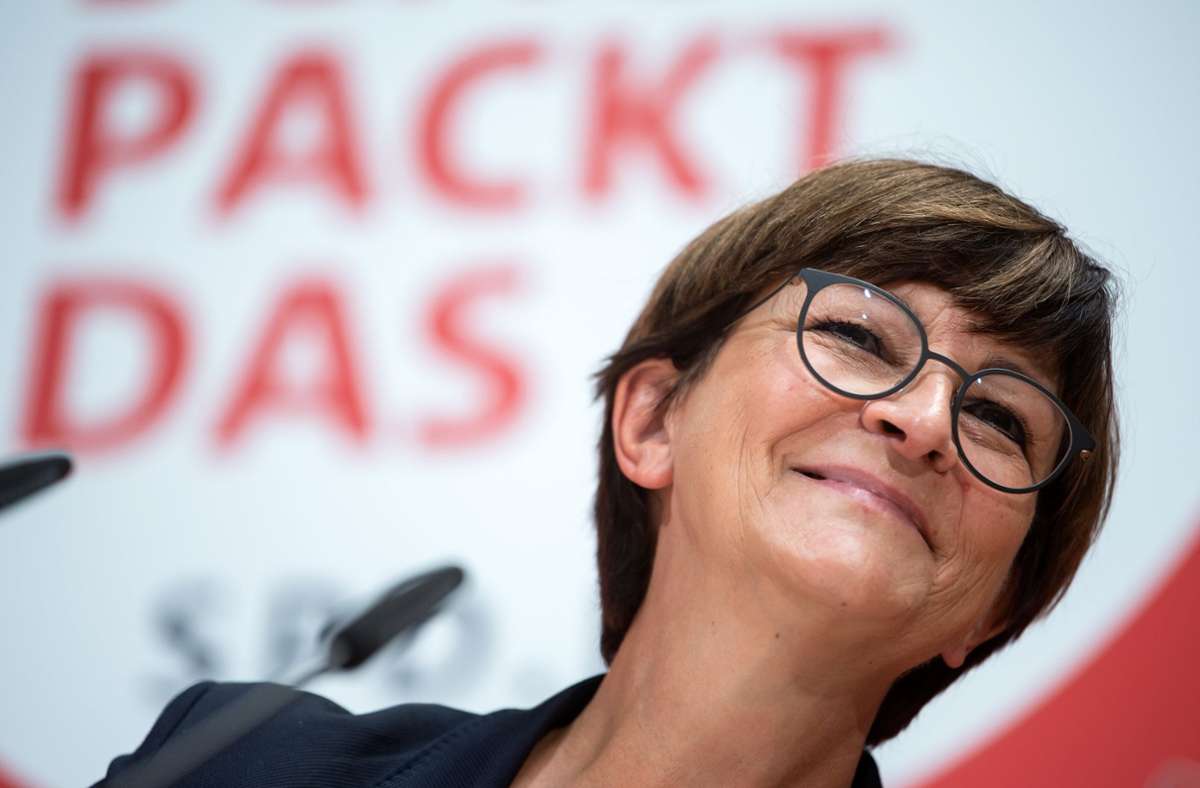 Seit  Dezember 2019 steht Saskia Esken an der Spitze der SPD. Foto: dpa/Bernd von Jutrczenka