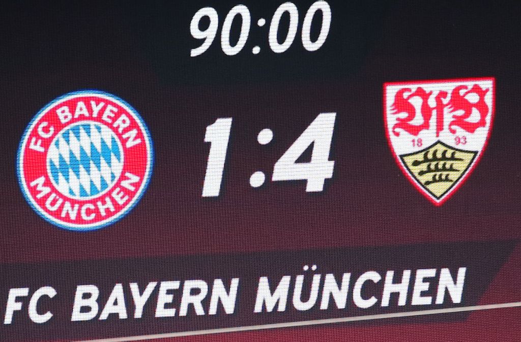 Mit 4:1 gewinnen die Stuttgarter am 12. Mai beim alten und neuen deutschen Meister FC Bayern München!