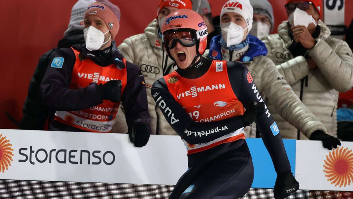  Eine Heim-WM, zwei Perspektiven: Karl Geiger kürt sich in Oberstdorf zum Schanzenkönig, Vinzenz Geiger bekommt seine Grenzen aufgezeigt. Ihre Auftritte stehen sinnbildlich für die Bilanz der deutschen Skispringer und Kombinierer. 