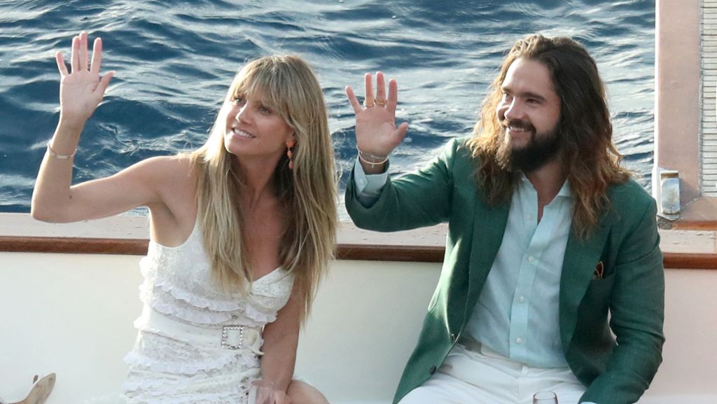 Heidi Klum und Tom Kaulitz: Ganz in  Weiß im Urlaubsparadies