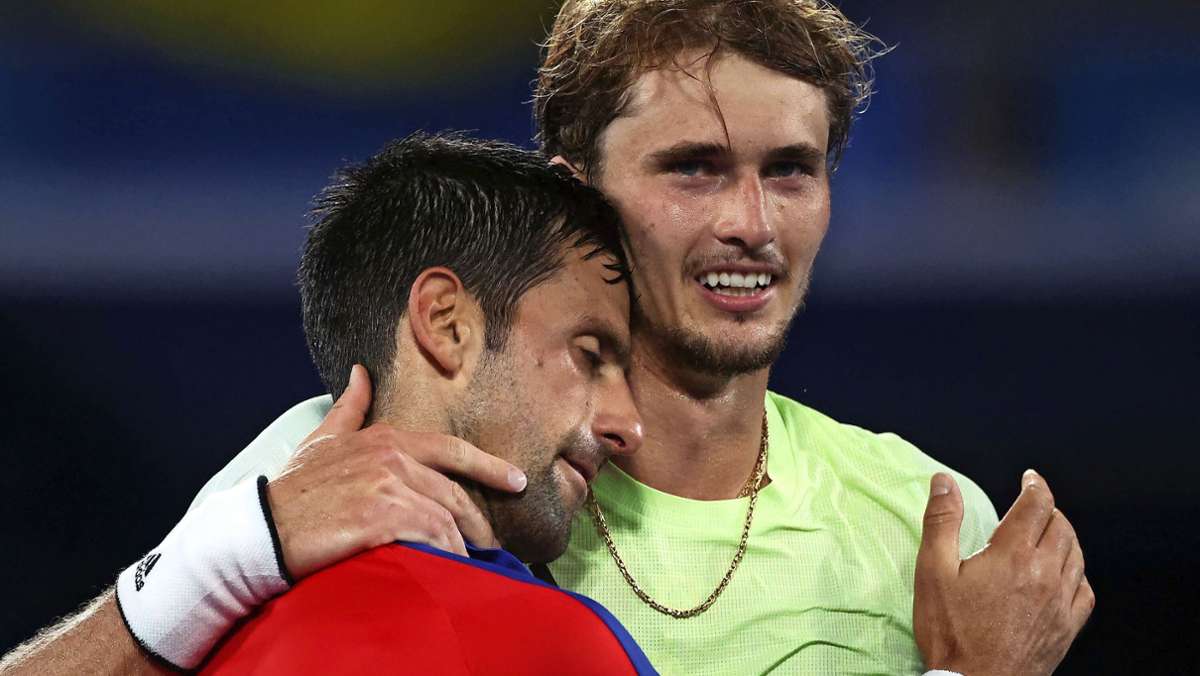  Beflügelt vom Olympiasieg und umsorgt von der Familie braucht der Deutsche im Halbfinale der US Open Novak Djokovic nicht zu fürchten. 