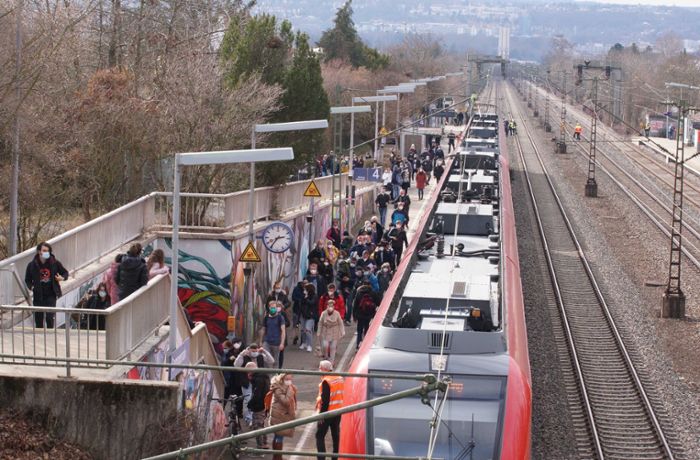 S-Bahnverkehr zwischen Bad Cannstatt und Waiblingen zeitweise gesperrt