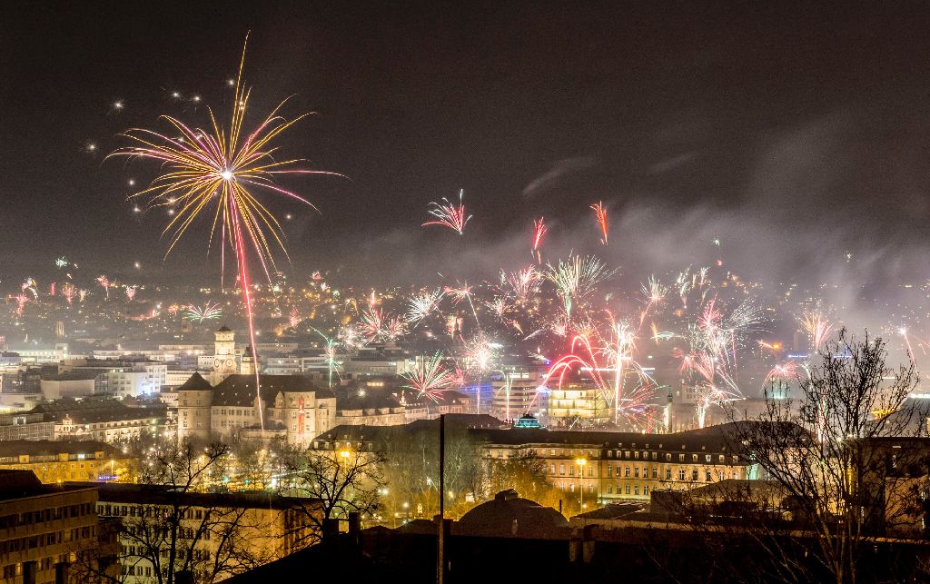 Silvester Feuerwerk Stuttgart