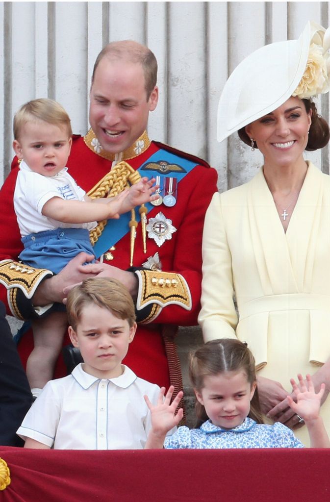 Prinz William, Herzogin Kate und die Kinder George, Charlotte und Louis