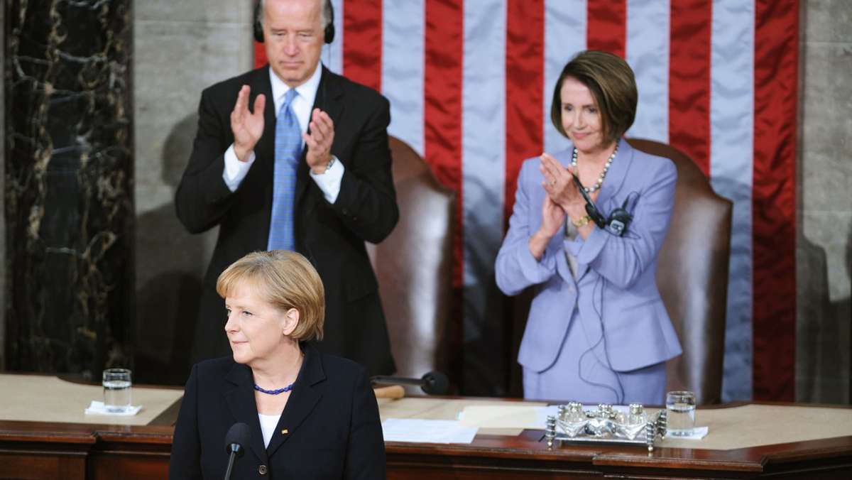 Joe Bidens Amtseinführung: Merkel nennt Inauguration „Feier der amerikanischen Demokratie“