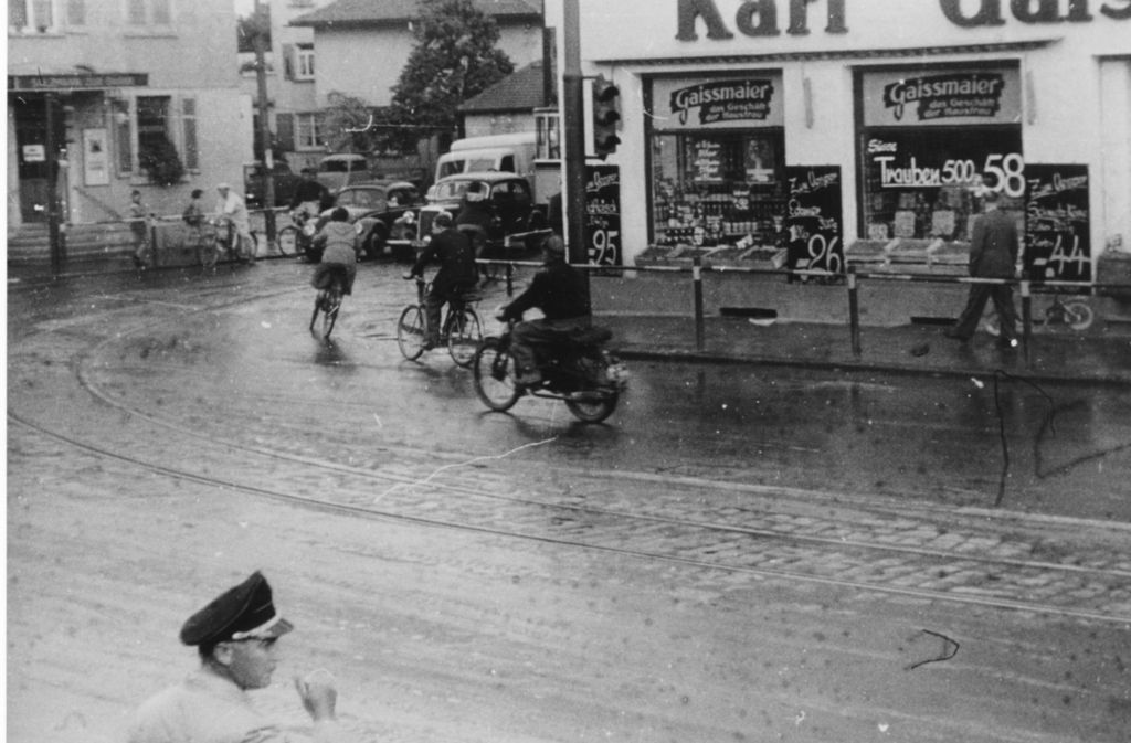 Verkehrszählung im Jahr 1954.
