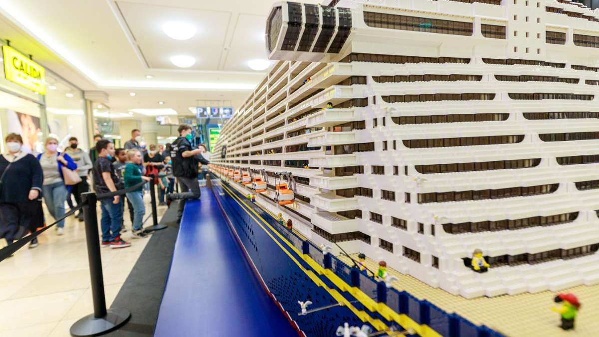 Weltrekord in Sindelfingen: Das längste Lego-Schiff steht jetzt im Breuningerland