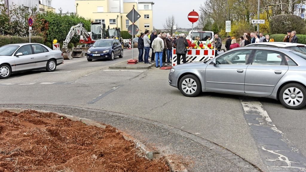 Am Ortsausgang von Gerlingen: Baubeginn nach langer Wartezeit für die Sanierung der Ditzinger Straße