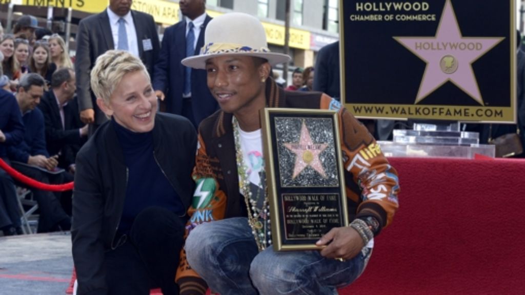 Pharrell Williams ist Happy: US-Superstar erhält Stern auf dem Walk of Fame