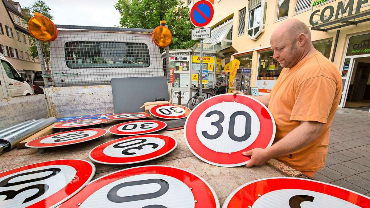 Geplante Tempolimits in Göppingen: Weitere Hauptstraßen werden bald zu Tempo-30-Zonen