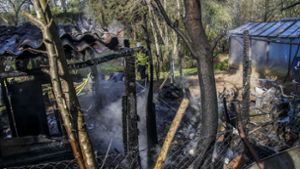 Hütte in Kleingartenanlage niedergebrannt
