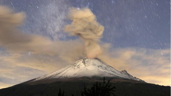 Popocatépetl - Aschewolke des Vulkans im Livestream
