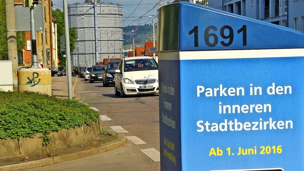 Parkraummanagement in Stuttgart-Ost: Die Automaten für Parkscheine stehen