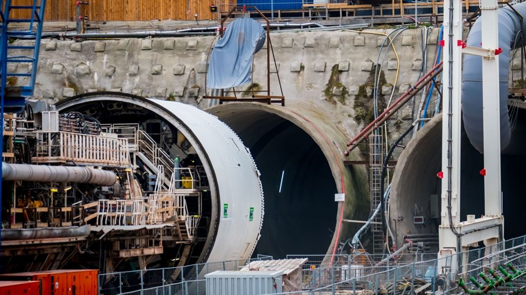Stuttgart 21: Bohrmaschine im Fildertunnel muss repariert werden