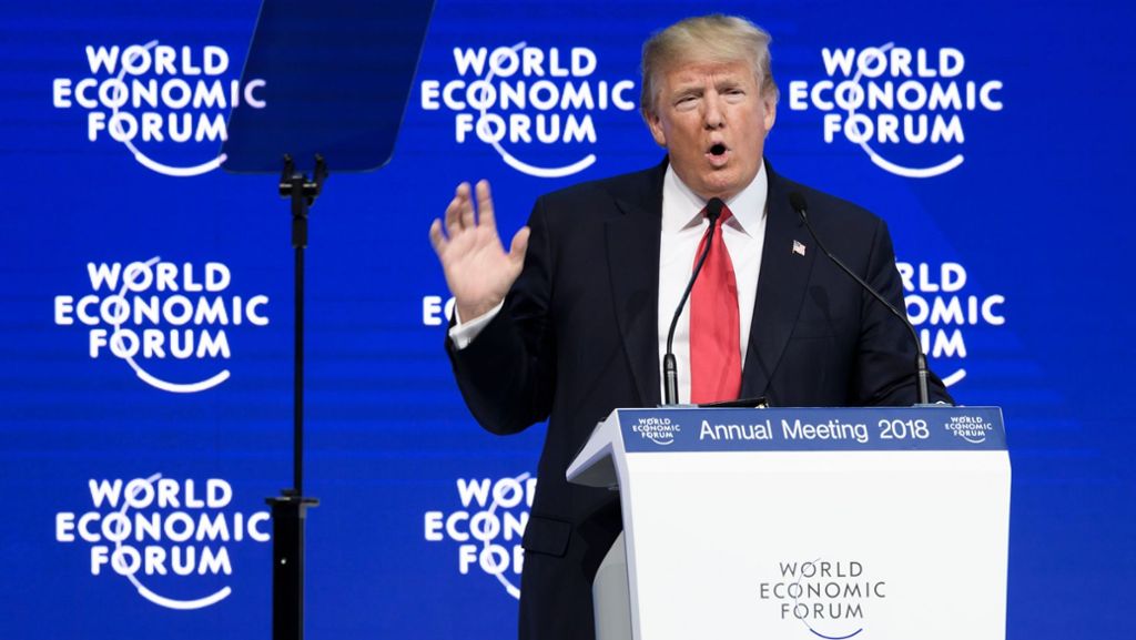 Weltwirtschaftsforum in Davos: Trump lädt Unternehmen zu Investitionen in den USA ein