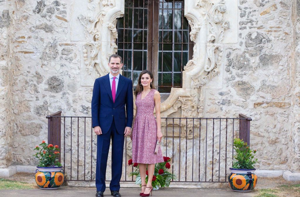 Das spanische Königspaar besuchte die Mission San José, ...