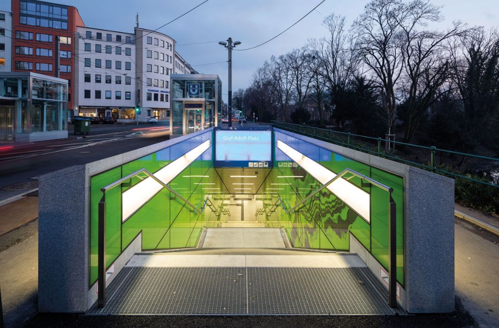 Nike für Atmosphäre: Wehrhahn-Linie, Düsseldorf, von Netzwerkarchitekten, Darmstadt.
