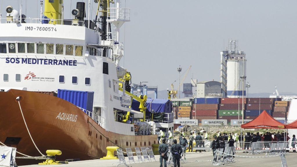 Flüchtlings-Rettungsschiff: Odyssee von „Aquarius“ nach einer Woche beendet