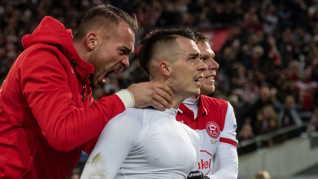 Erik Thommy trifft gegen Union Berlin: Ausgeliehener VfB-Spieler schießt Düsseldorf mit Traumtor zum Sieg