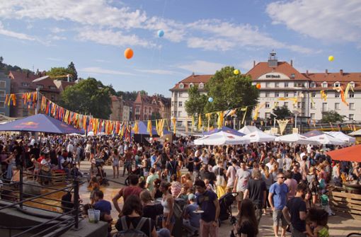 Das Marienplatzfest – hier ein Bild aus 2019 – startet am Donnerstag. Foto: Andreas Rosar Fotoagentur-Stuttgart