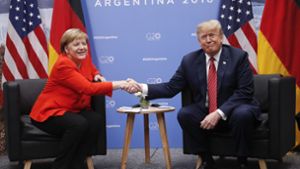 So lief das Treffen zwischen Trump und Merkel