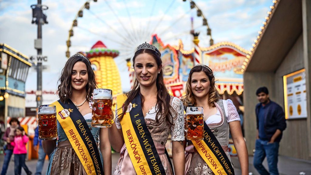 Frühlingsfest in Stuttgart: Eine Karlsruherin  ist erste Bierkönigin