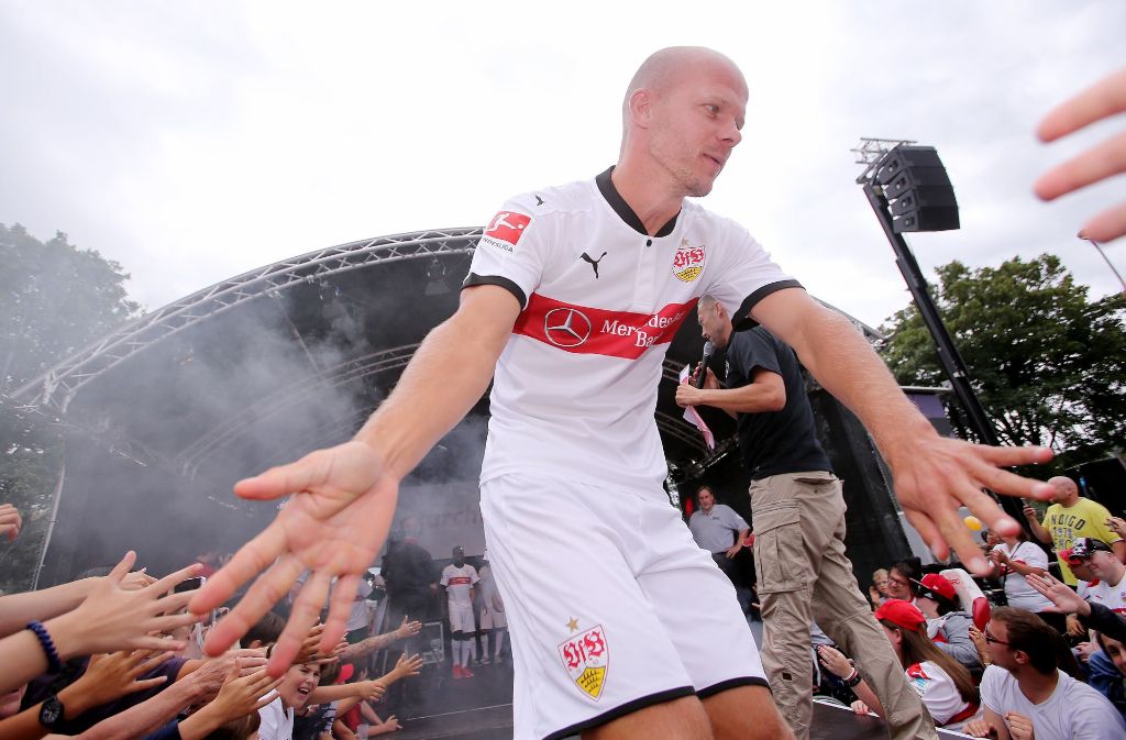 Im vergangenen Jahr war Tobias Werner am Wiederaufstieg des VfB Stuttgart beteiligt. Derzeit ist er an den 1.FC Nürnberg ausgeliehen. Foto: Pressefoto Baumann