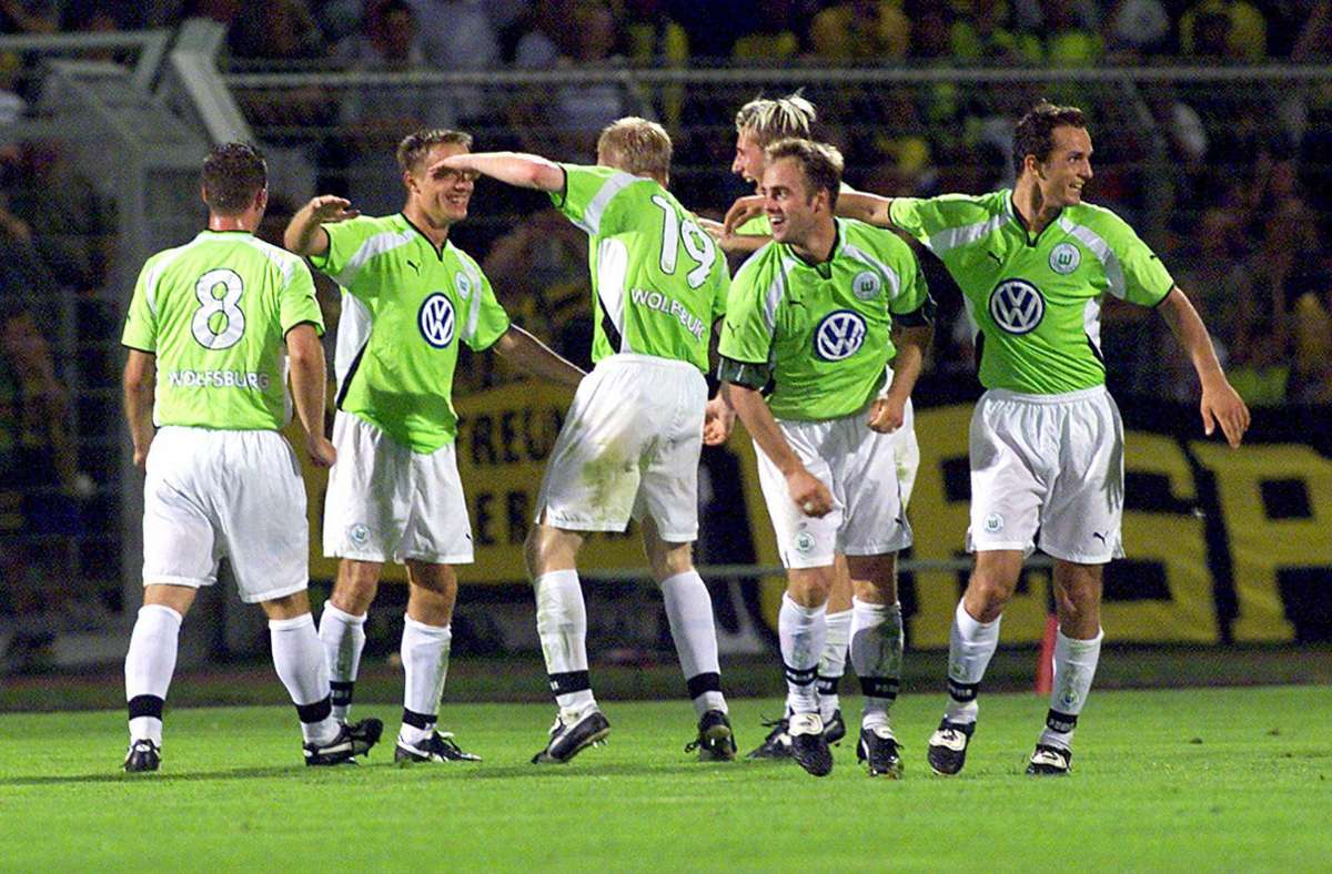 Saison 2001/02: Borussia Dortmund blamiert sich in der ersten Runde. Der BVB unterliegt bei den Amateuren vom VfL Wolfsburg mit 0:1.