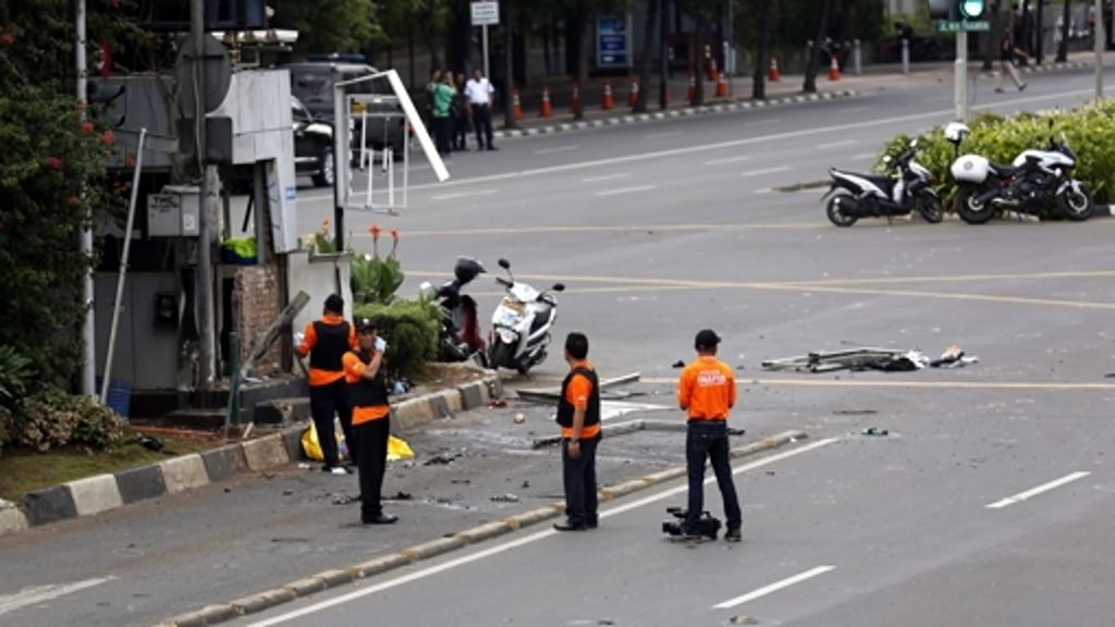  Beim Anschlag in der indonesischen Hauptstadt Jakarta kamen sieben Menschen ums Leben. Ein Deutscher wurde verletzt. 