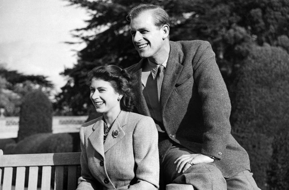 Honeymoon in Hampshire: Prinzessin Elizabeth und Prinz Philip 1947. Foto: AFP