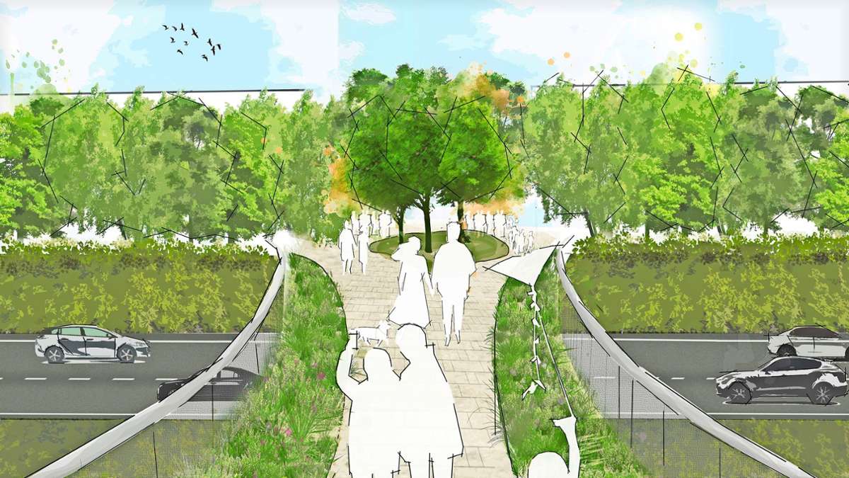 Gartenschau in Marbach: Begrünte  Brücke und neuer Park zum Großereignis