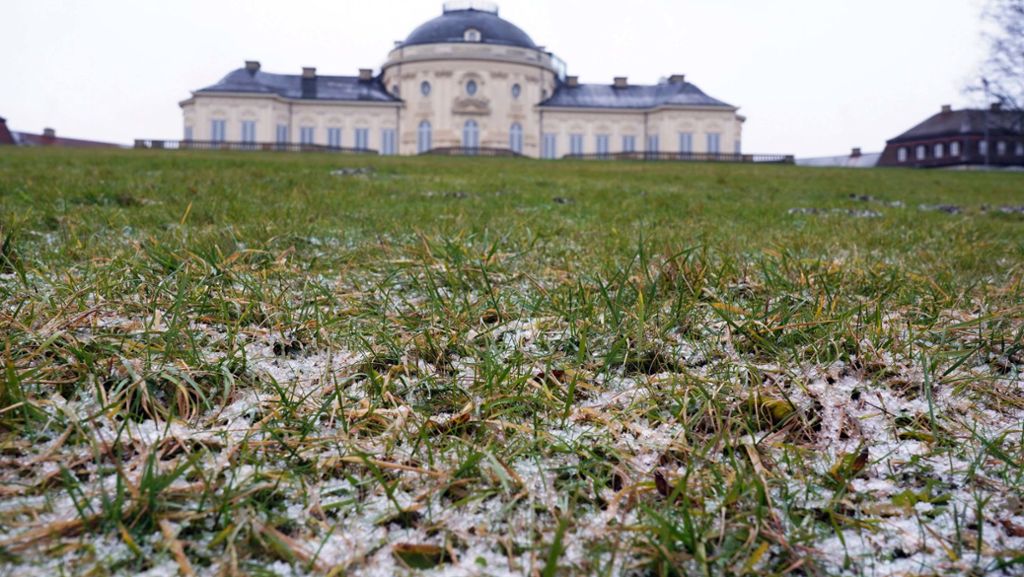Winter im Kessel: Erster Schneefall in Stuttgart schmilzt schnell dahin